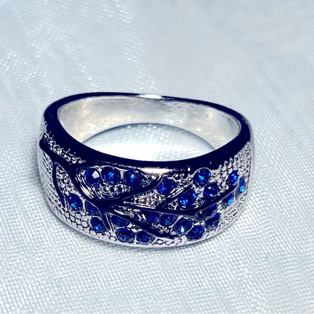 Blue Tree of Life Ring